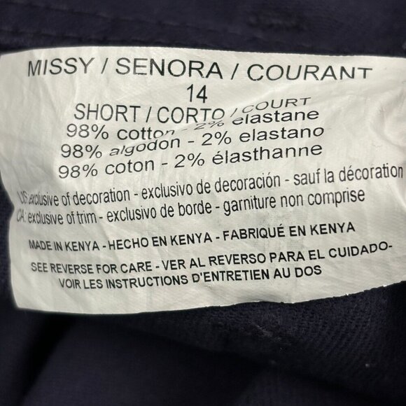 Gloria Vanderbilt Amanda Straight leg Womens size 14P Purple Denim Jeans - Picture 3 of 4